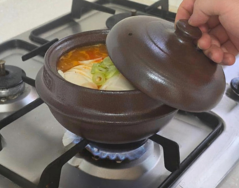 Korean Traditional Ttukbaegi | Rustic Ceramic Cooking Pot