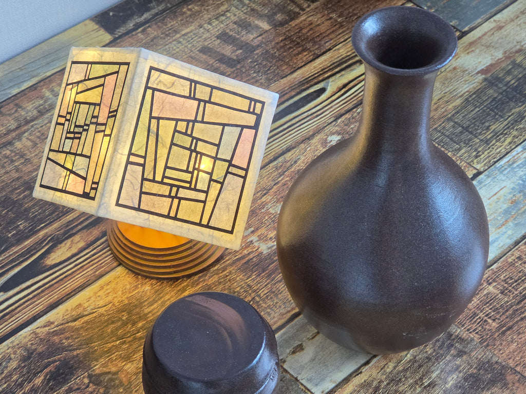 Traditional Korean Onggi Liquor Bottle — Handcrafted Earthenware Jug