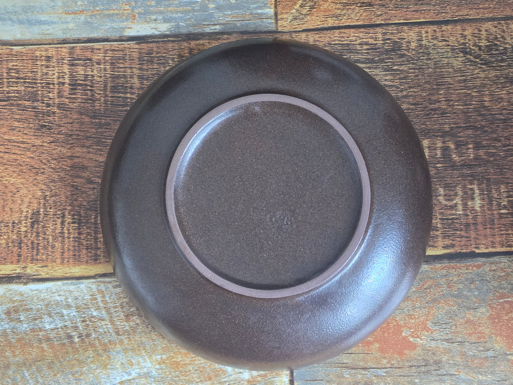 Korean Onggi Serving Plate — Traditional Handcrafted Earthenware
