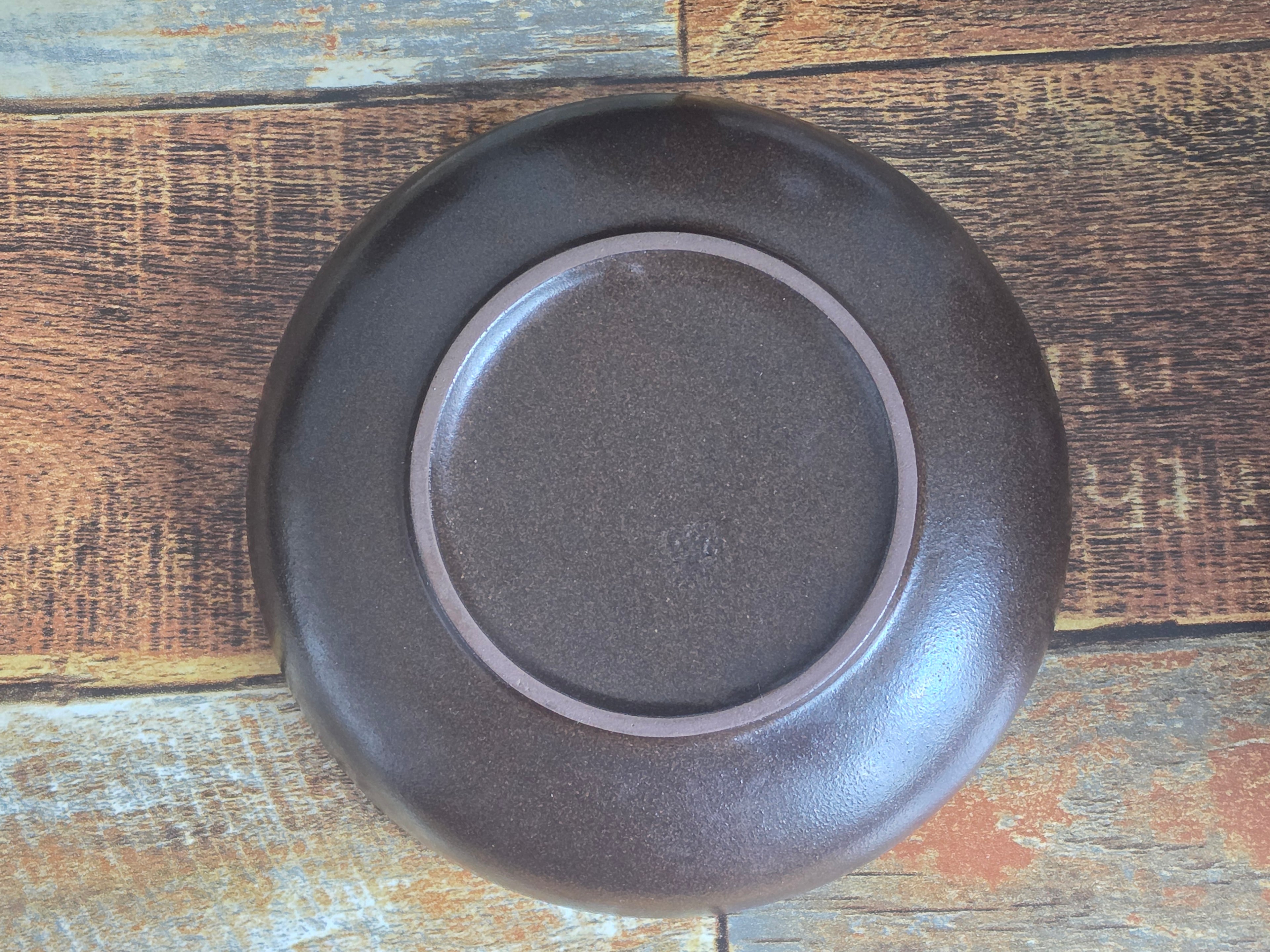 Korean Onggi Serving Plate — Traditional Handcrafted Earthenware